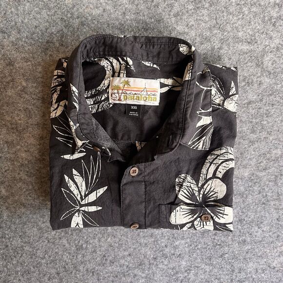 Patagonia Pataloha Malihini Hawaiian Shirt Unisex XXS‎ Short Sleeve Button Up - Picture 1 of 7